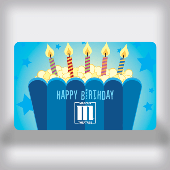 Picture of Birthday Movie Gift Card - Popcorn Edition