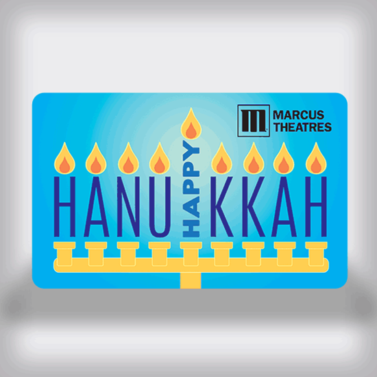 Picture of Hanukkah Movie Gift Card - Letter Menorah Edition