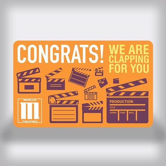 Picture of Congratulations Movie Gift Card - Clapboard Edition