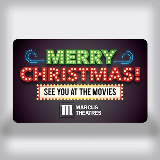 Picture of Holiday Movie Gift Card - Merry Christmas Theatre Lights Edition