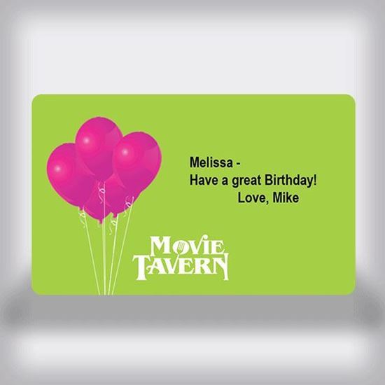 Picture of Movie Tavern Custom Movie Gift Card - Balloon