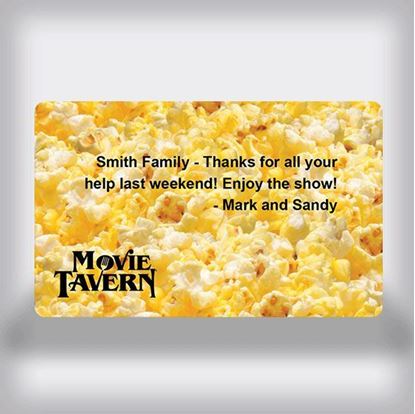 Picture of Movie Tavern Custom Movie Gift Card - Popcorn